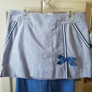 Lily Pulitzer seersucker style skort